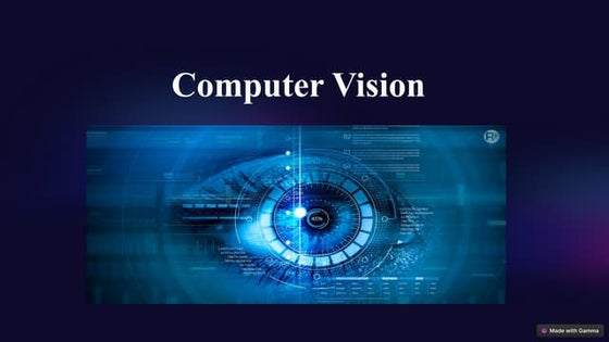 Computer vision ppt | PPTX