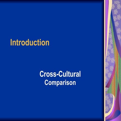 Introduction to Cultures of the World