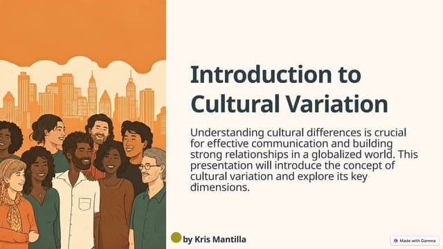 The meaning and dimensions of culture-Lecture-03(Helen Deresky) | PPTX