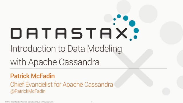Introduction to Data Modeling with Apache Cassandra