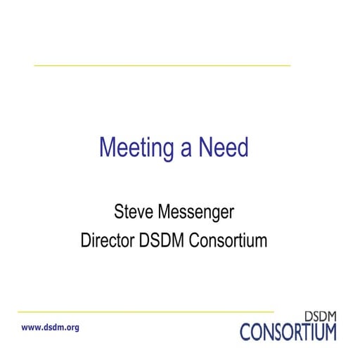 Introduction to DSDM