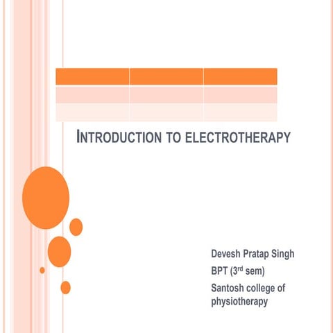 Introduction-to-electrotherapy......pptx | Free Download