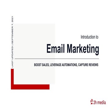 Digital marketing - Introduction to email marketing