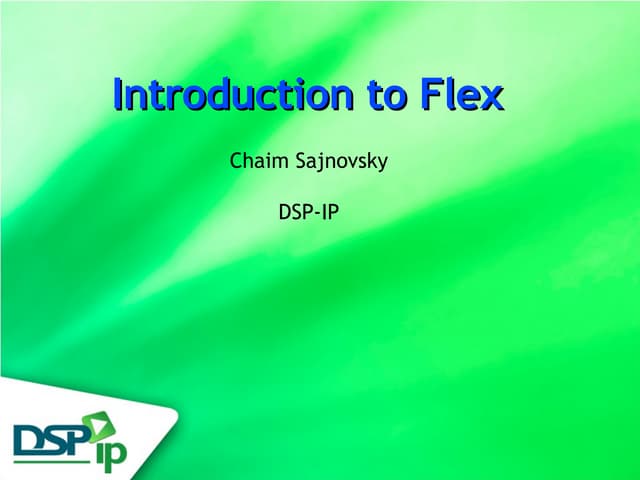 Introduction To Flex