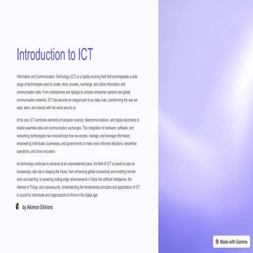 what is ICT and Role of ICT in dily life.pptx