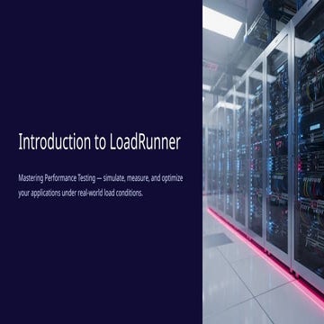 Introduction-to-LoadRunner helps beginners understand one of the most ...