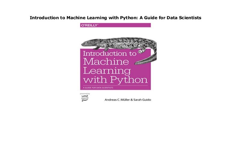introduction to machine learning using python