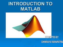 Two Days workshop on MATLAB | PPT