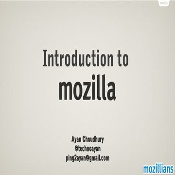 Introduction to-mozilla