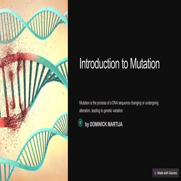 Project on mutation | PPTX