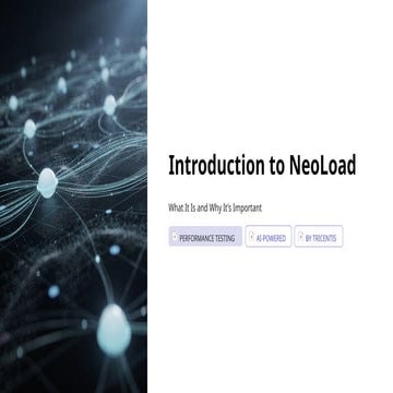 Introduction-to-NeoLoad is a powerful performance | PPTX