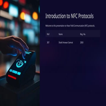 Near Field Communication (NFC) Protocols