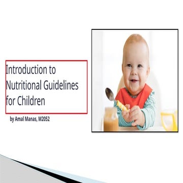 NUTRITIONAL GUIDELINES FOR CHILDREN visual data 2