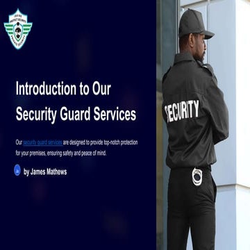 The Essential Role of Security Guard Services in Today's Society