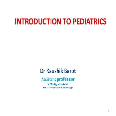 Introduction to-pediatrics
