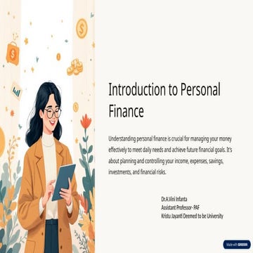 Personal budgeting | PPTX