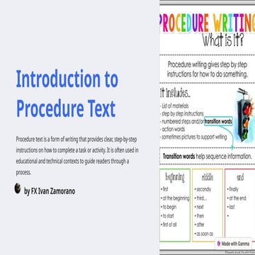 Comprehensive Guide to Writing Effective Procedure Texts with Examples ...