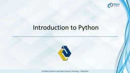 Python Presentation | PPT