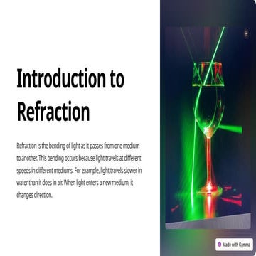 Introduction-to-Refraction ICSE /CBSE class 10.pptx