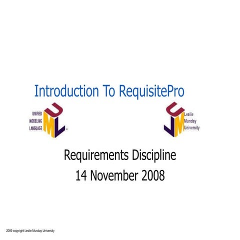 Introduction To ReqPro
