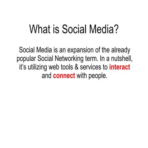 Introduction To Social Media