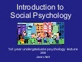 Introduction to Social Psychology