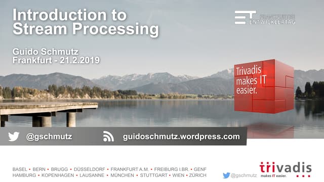 Introduction to Stream Processing