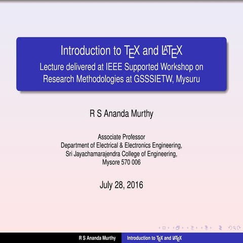 Introduction to-Tex-and-LaTeX