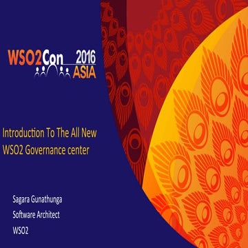 Introduction to the all new wso2 governance centre asia 16