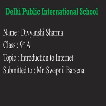 The Internet Transforming Our World Pptx