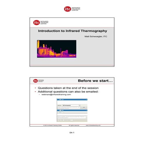 Infrared Training Center's Introduction to Thermography