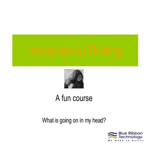 Introduction To Thinking