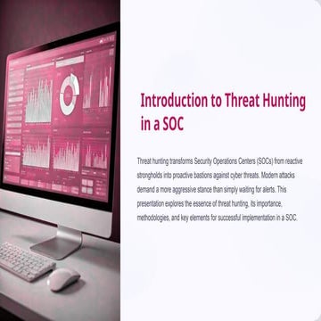 Introduction to Threat Hunting in an SOC