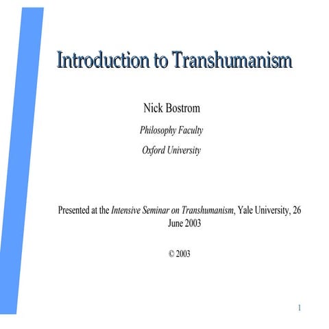 Introduction to Transhumanism