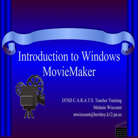 Introduction To Windows Movie Maker