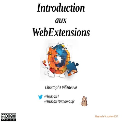 Introduction webextensions