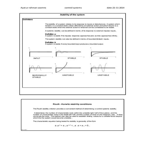 stability ( Introduction (1) routh )