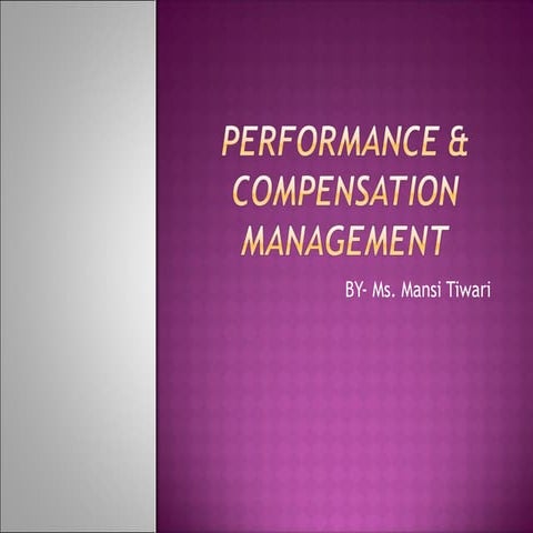 Performance Management