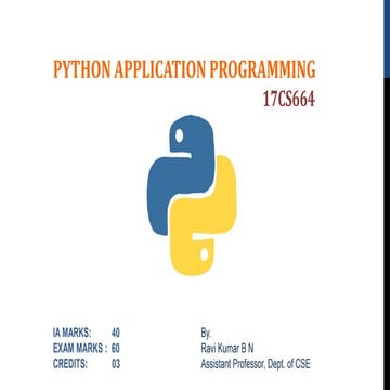 Introduction to the Python | PPTX | Programming Languages | Computing