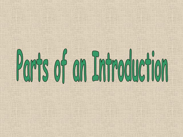 Introduction2 | PPT