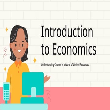 Applied Economics topic 1. Introduction to Economics.