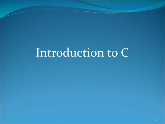C language ppt | PPTX | Programming Languages | Computing
