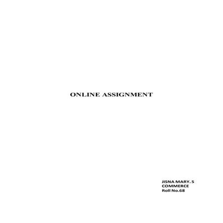 Online Assingnment