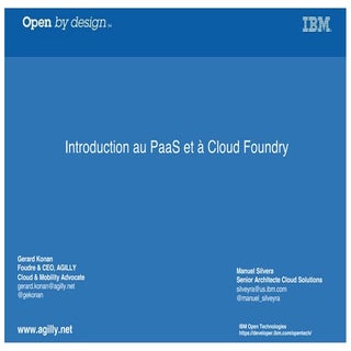 Introduction à Cloud Foundry Journ...