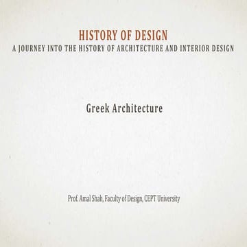 Introduction to Greek Architecture
