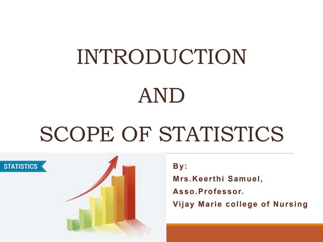 Introduction And Scope Of Statistics Pptx Medical Health Introduction And Scope Of Statistics Pptx Medical Health