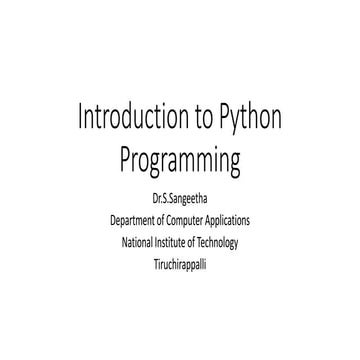 Introduction to Python Objects and Strings | PPT