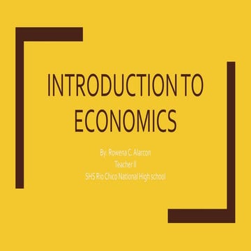 Introduction applied economics