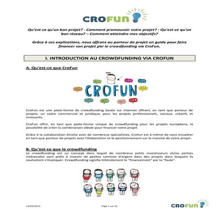 Final report of our crowdfunding project | PDF
