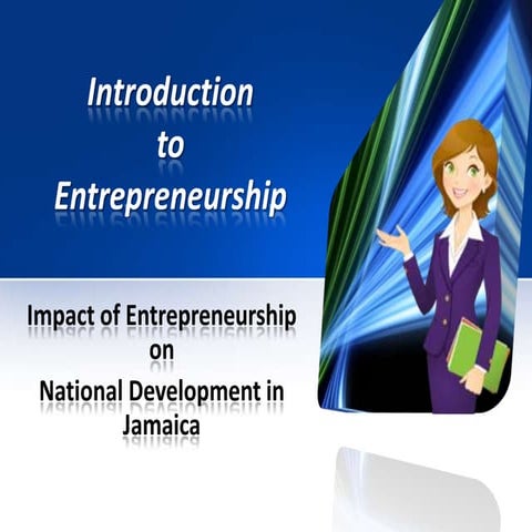 Impact of Entrepreneurship on National Development in Jamaica